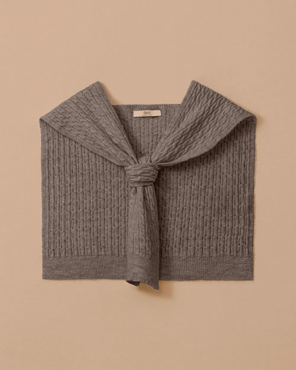 Knitted Pattern Shoulder Shawl