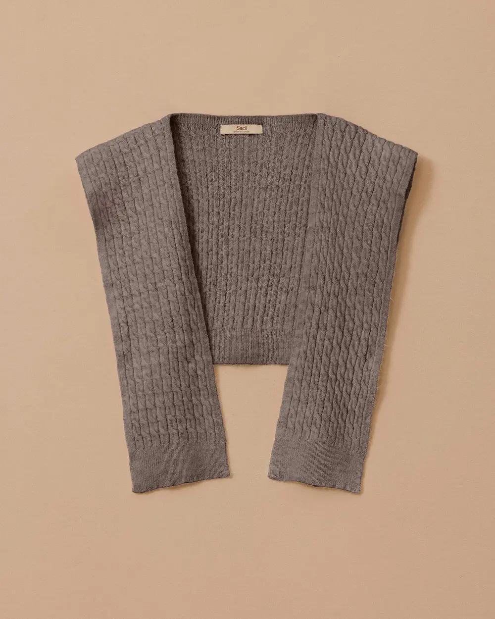 Örgü Desen Omuz Şalı