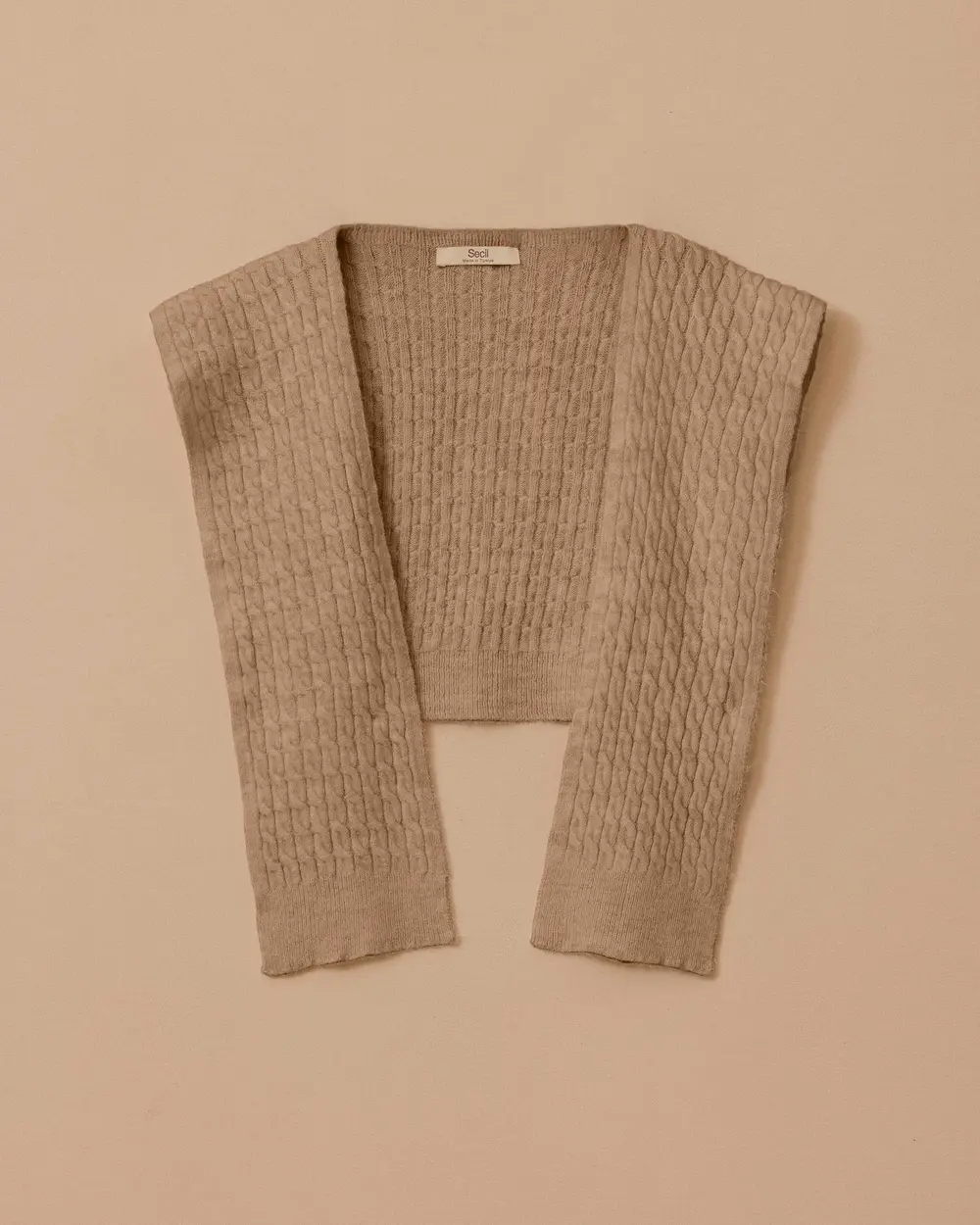 Örgü Desen Omuz Şalı