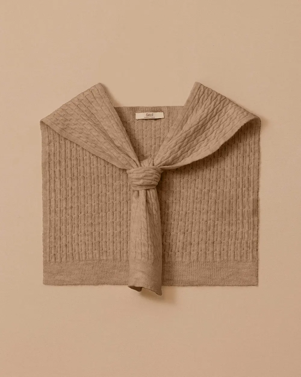 Knitted Pattern Shoulder Shawl