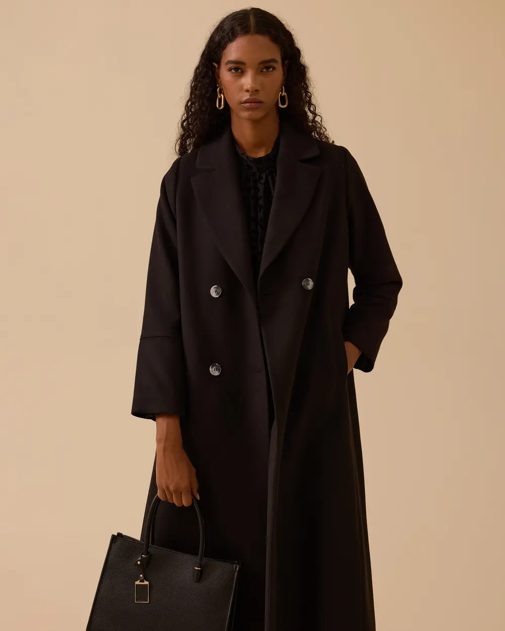 Kruvaze Uzun Klasik Kaban