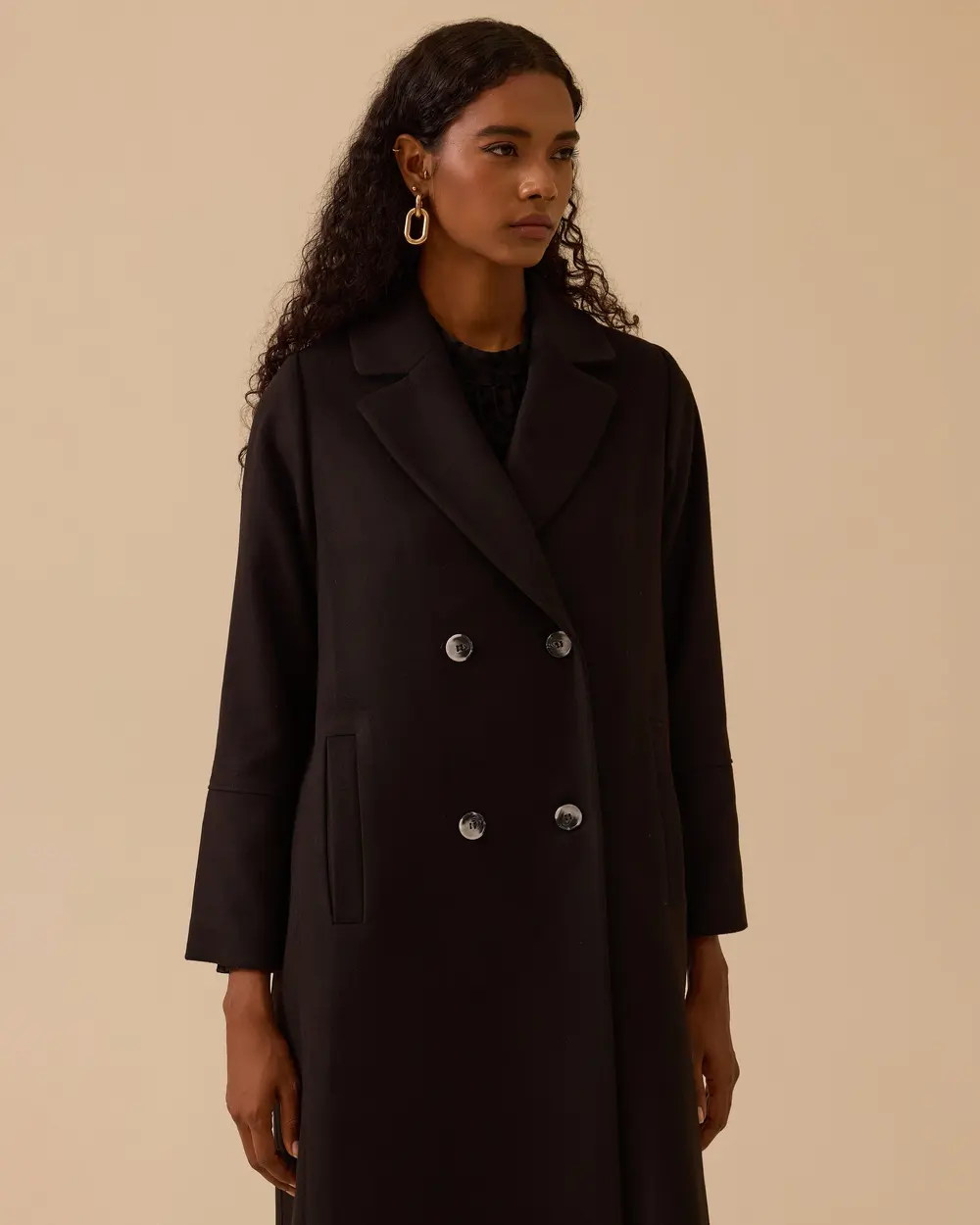 Kruvaze Uzun Klasik Kaban