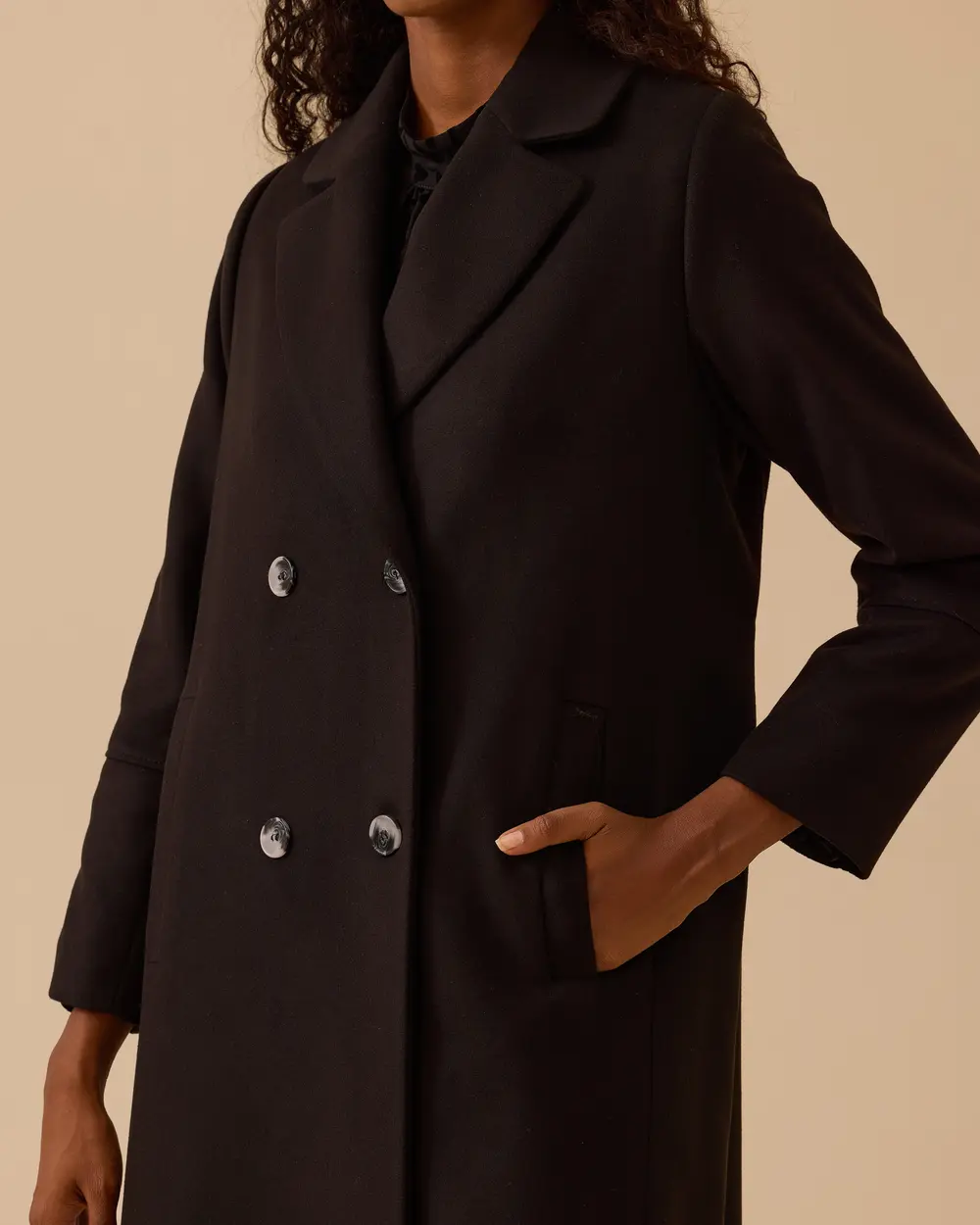 Kruvaze Uzun Klasik Kaban