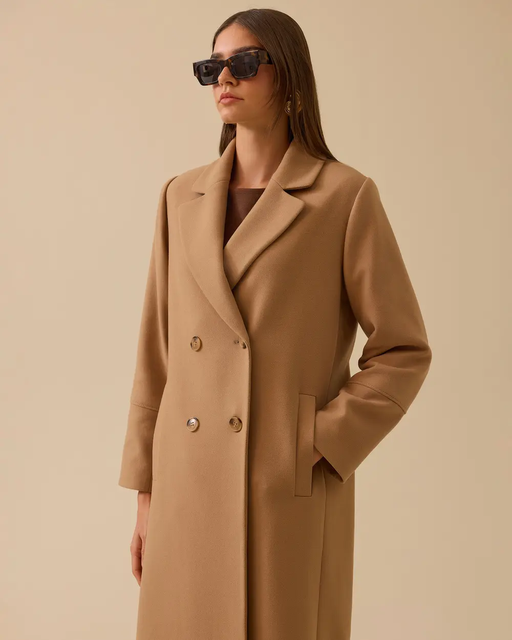 Kruvaze Uzun Klasik Kaban