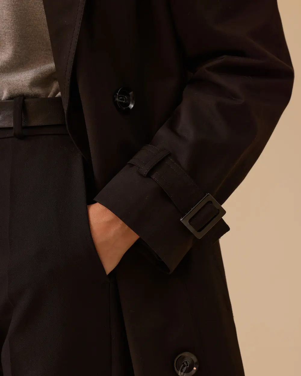 Kemerli Uzun Klasik Trençkot