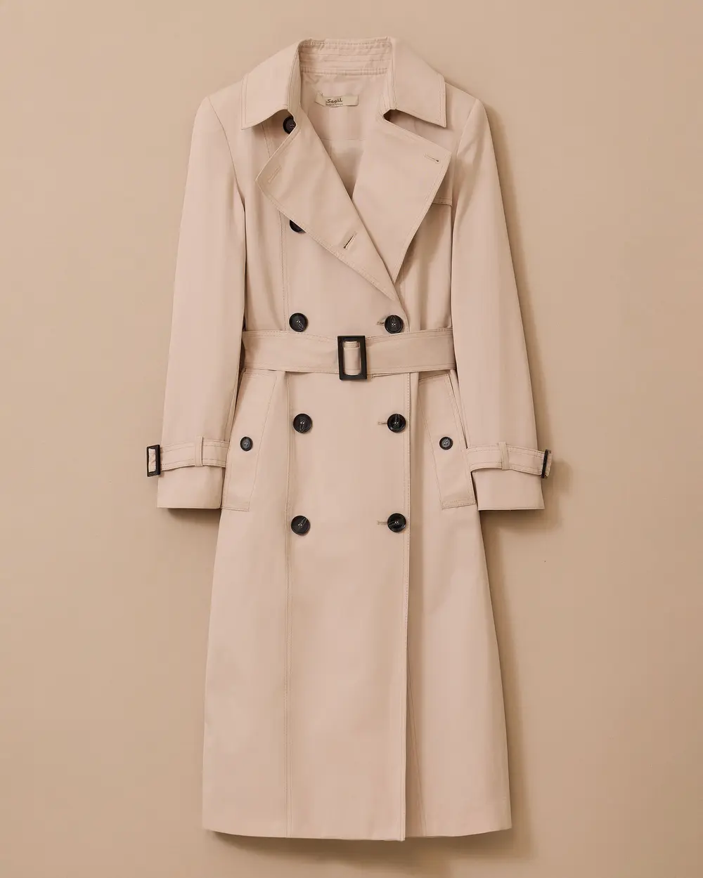 Kemerli Uzun Klasik Trençkot