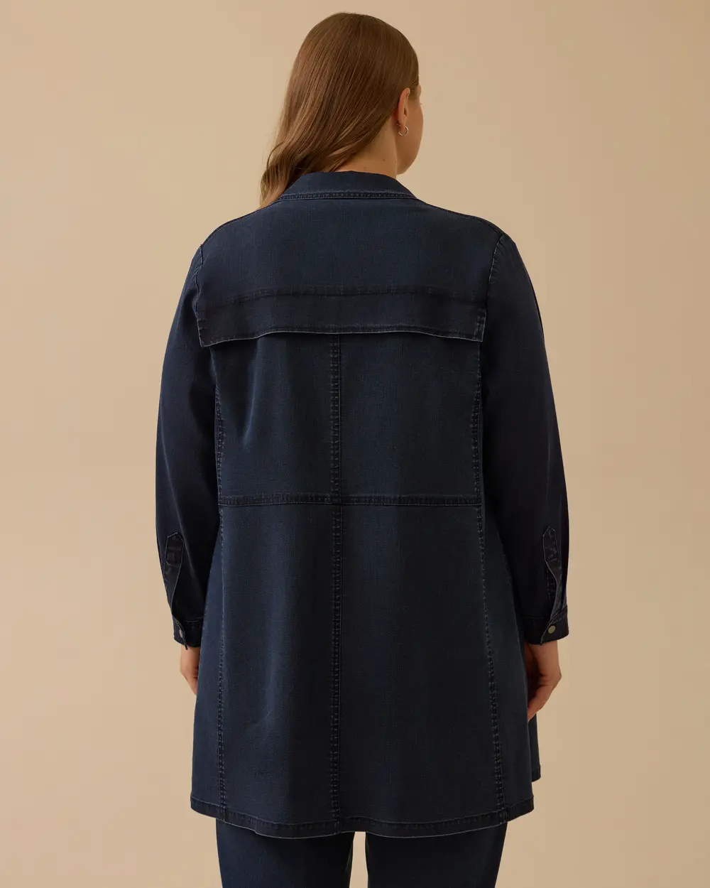 Plus Size Stone Detailed Jean Cap