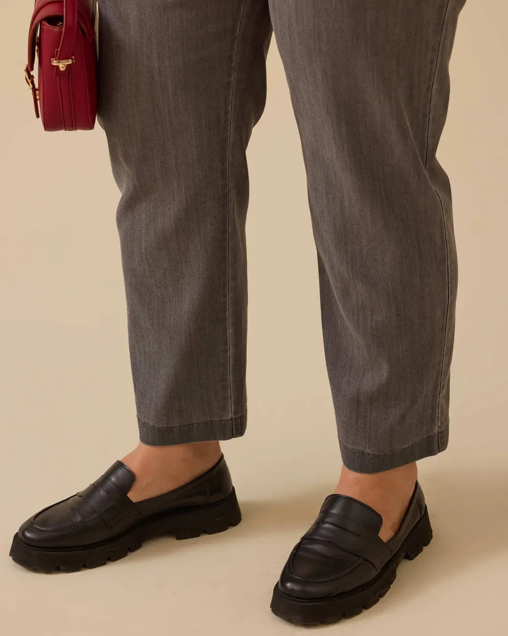 Büyük Beden Elastik Bel Cepli Jean Pantolon