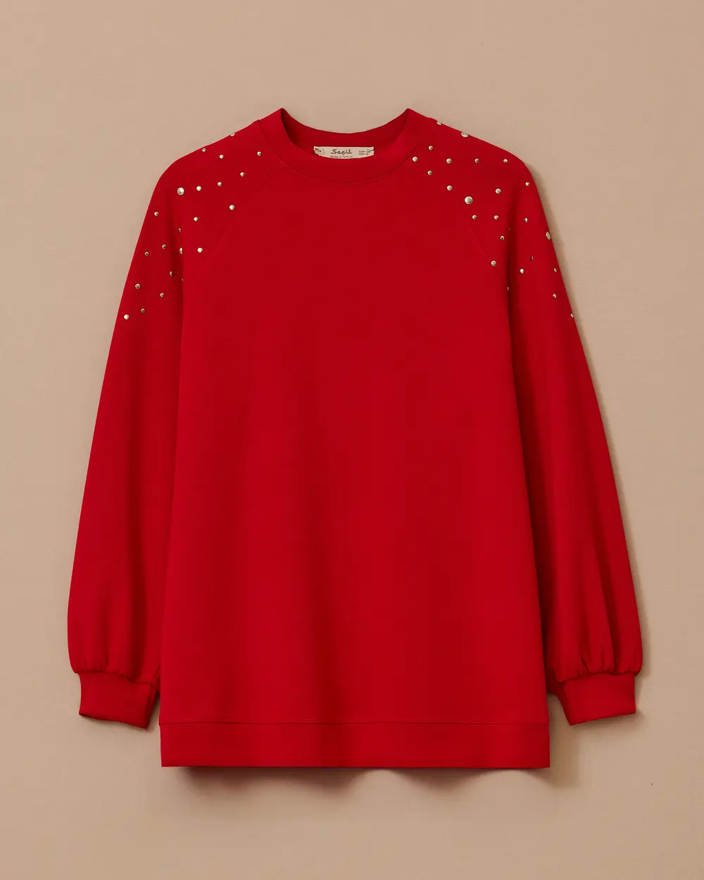 Omuz Detaylı Oversize Sweatshirt