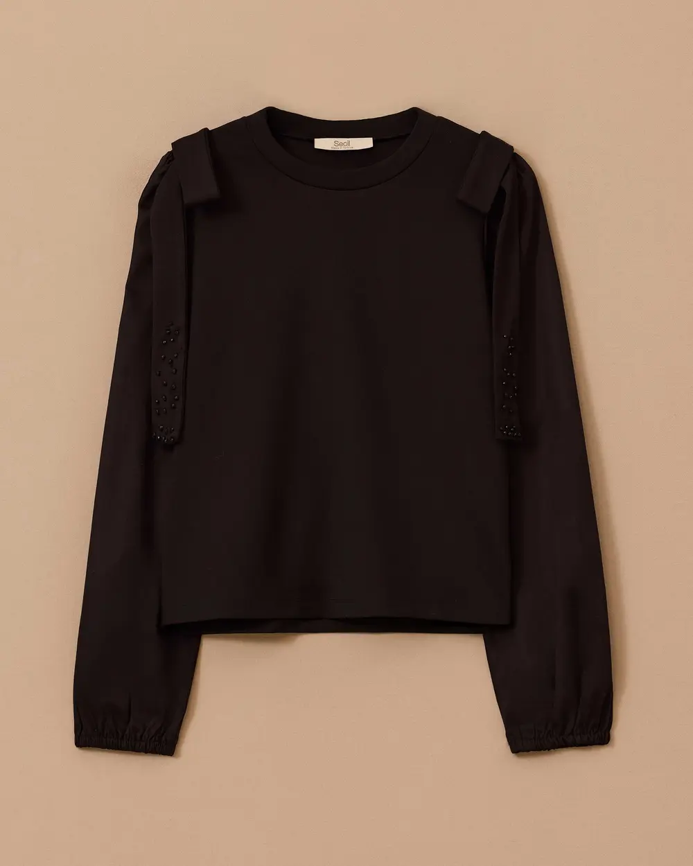 Omuz Fiyonk Detaylı Sweatshirt