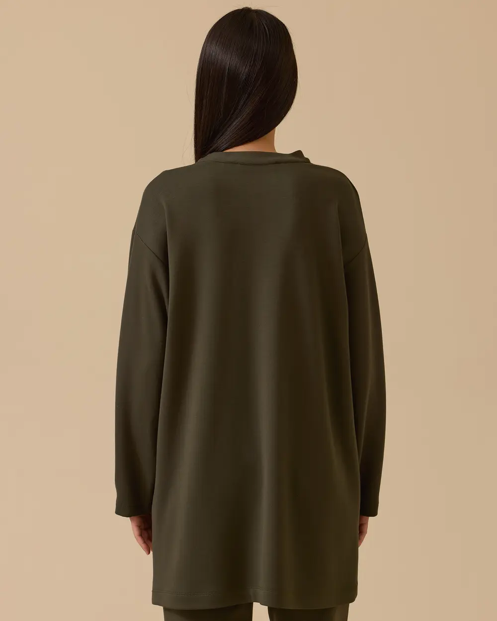 Aksesuar Detaylı Uzun Sweatshirt