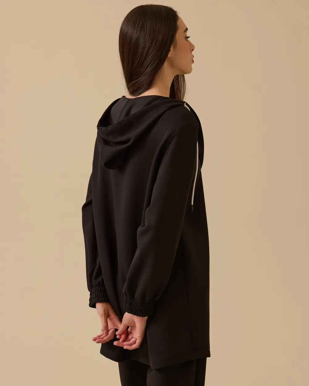 Taş Detaylı Kapüşonlu Sweatshirt