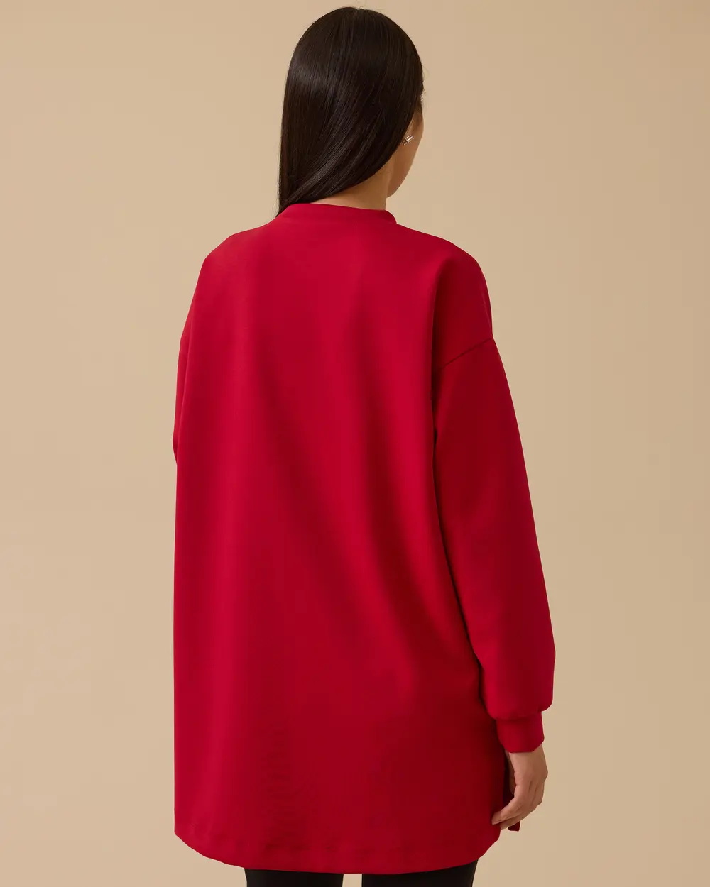 Çiçek Baskılı Sweatshirt