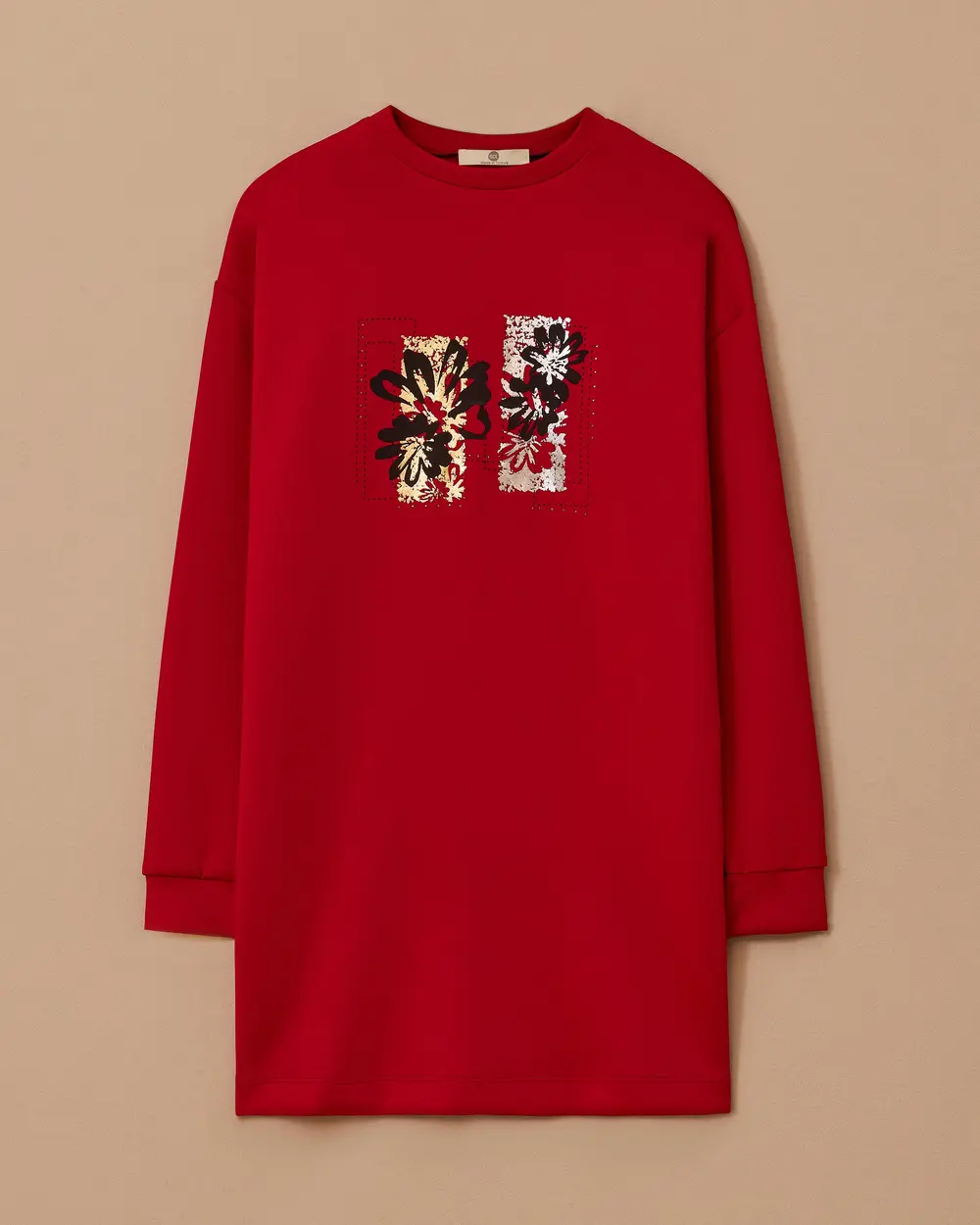 Flower Printed Sweatshirt