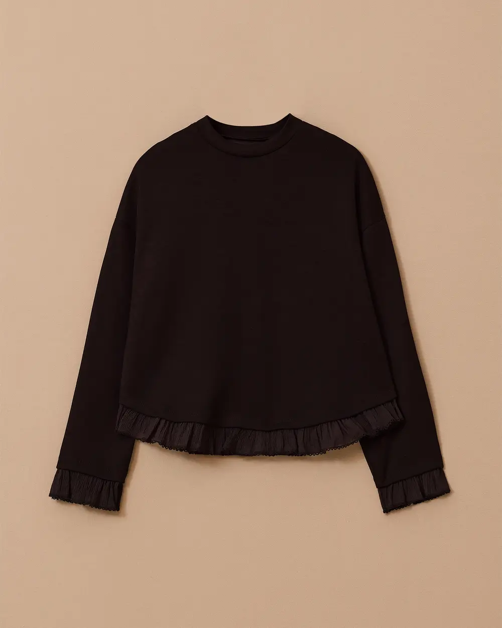 Fırfır Detaylı Sweatshirt