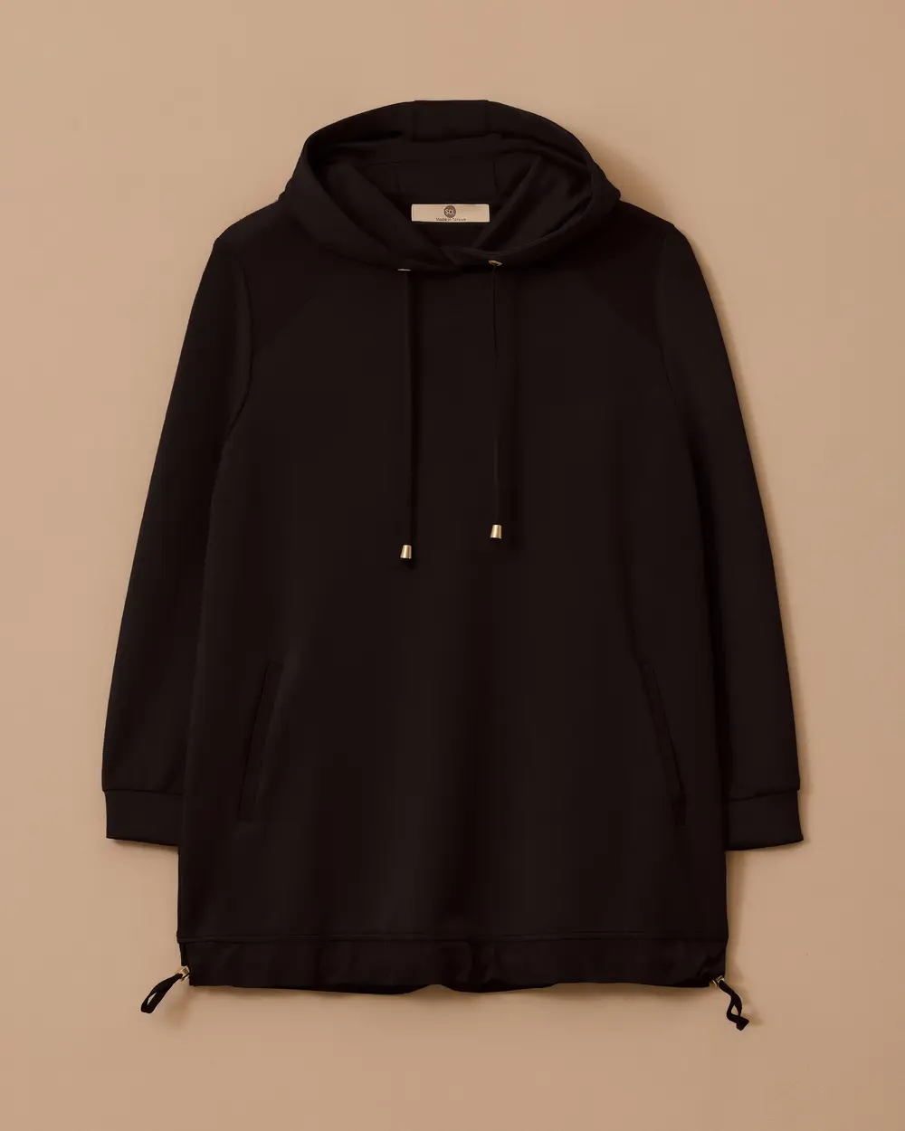 Kapüşonlu Bağcık Detaylı Sweatshirt