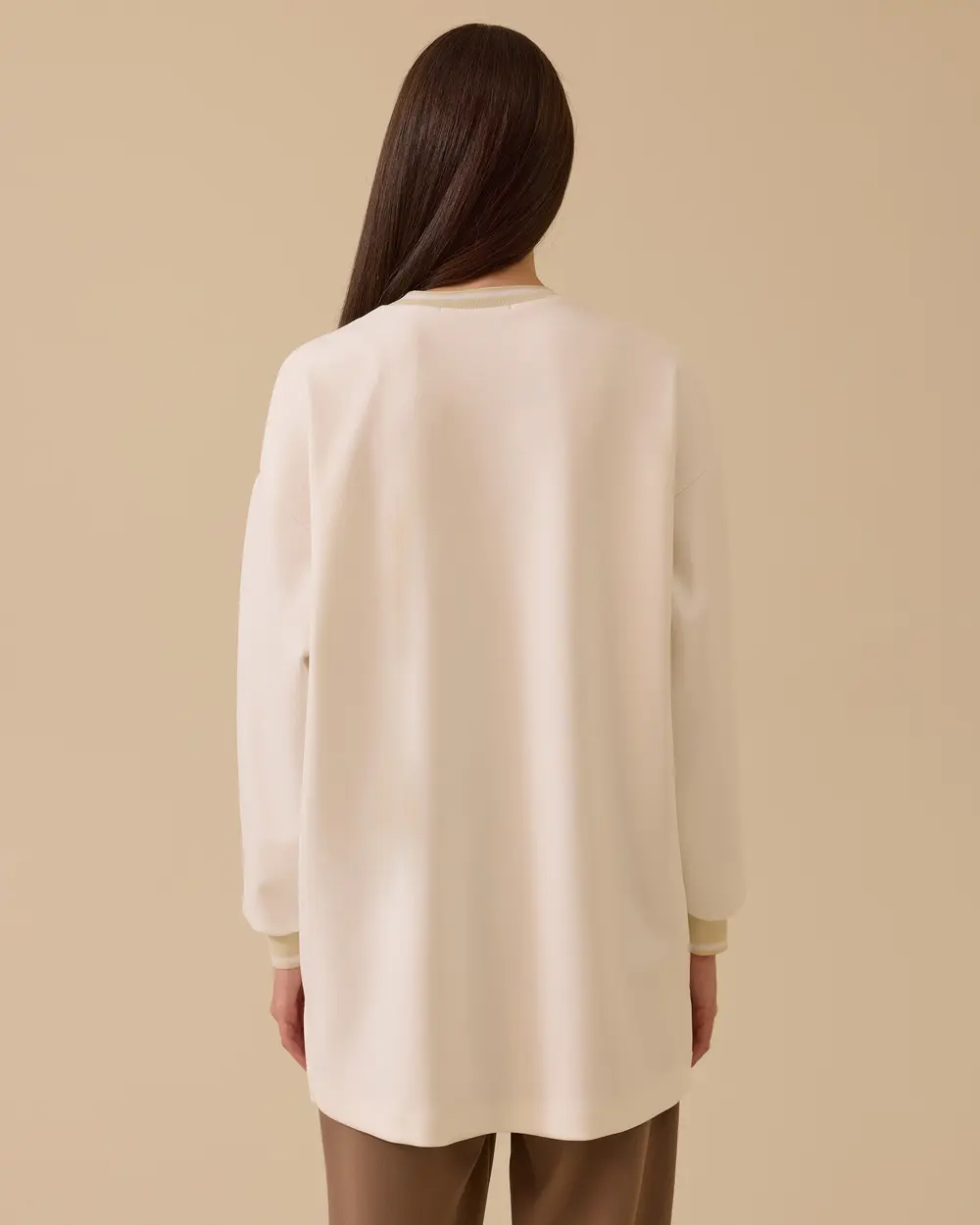 Baskılı Taş Detaylı Sweatshirt