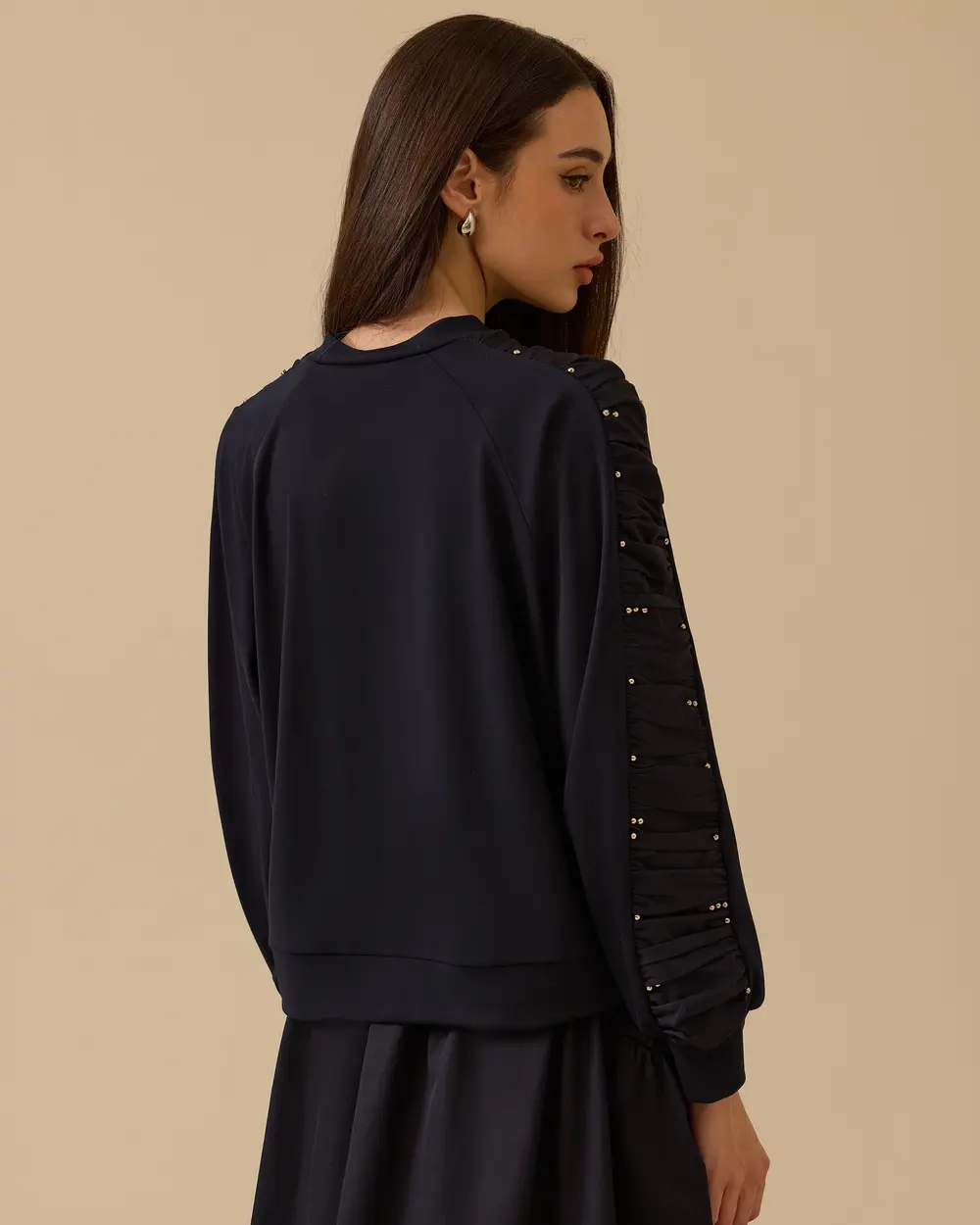 Kol Detaylı Sweatshirt