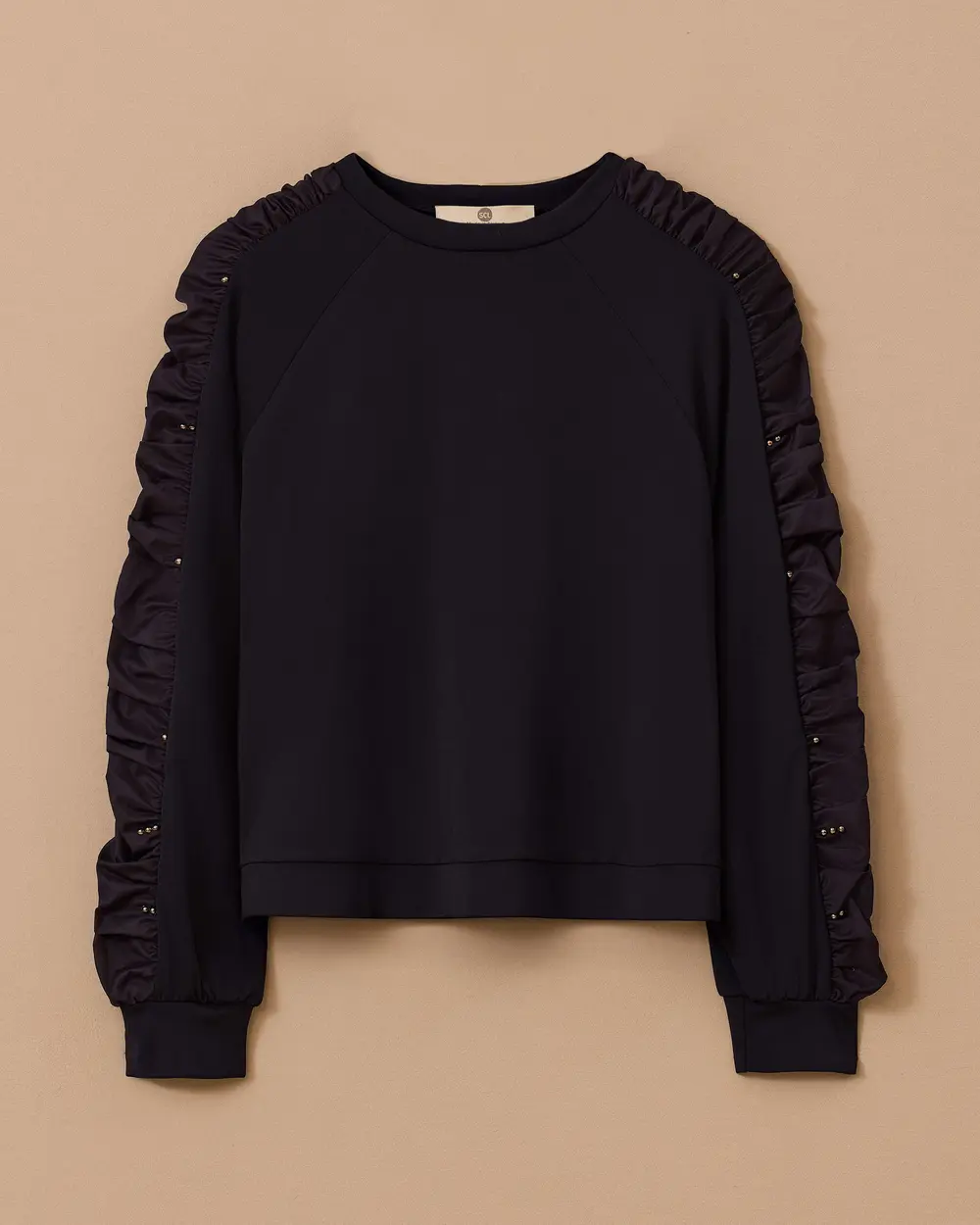 Sleeve Detailed Sweatshirt