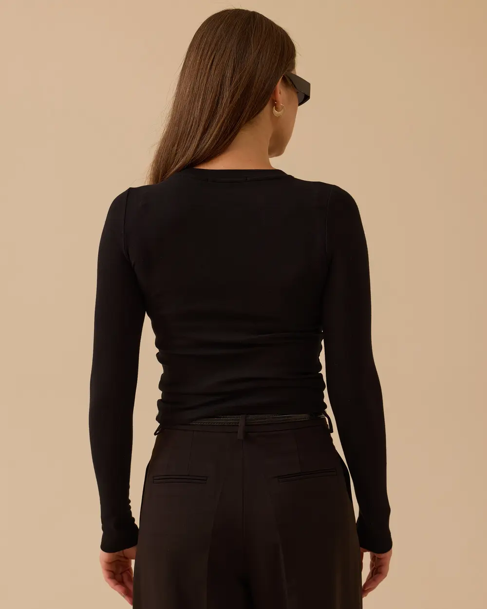 Yuvarlak Yaka Uzun Kollu Basic Tişört