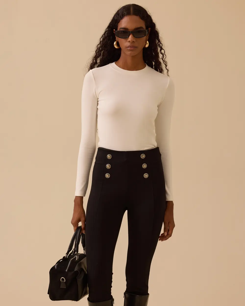 Yuvarlak Yaka Uzun Kollu Basic Tişört