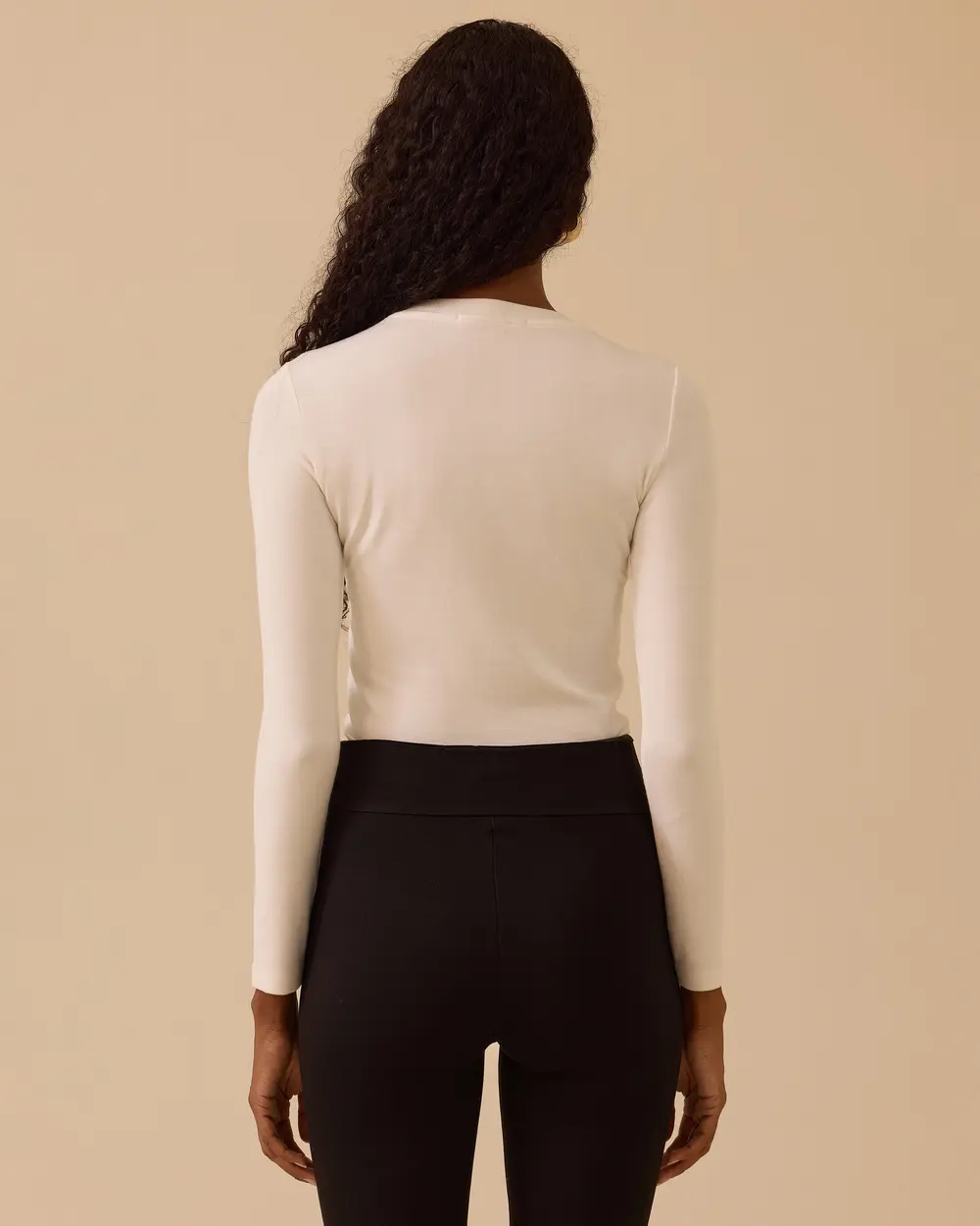 Yuvarlak Yaka Uzun Kollu Basic Tişört