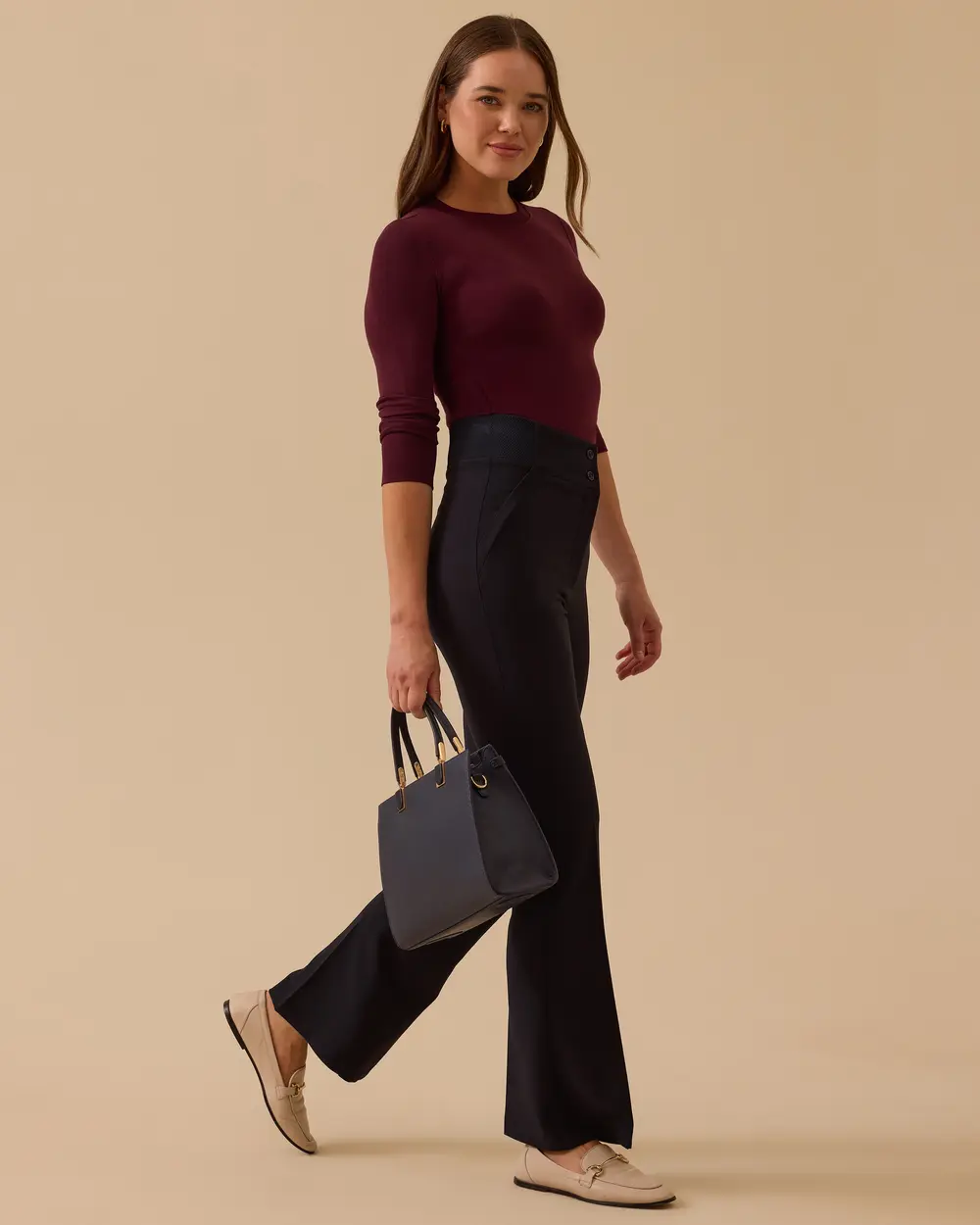 Yuvarlak Yaka Uzun Kollu Basic Tişört