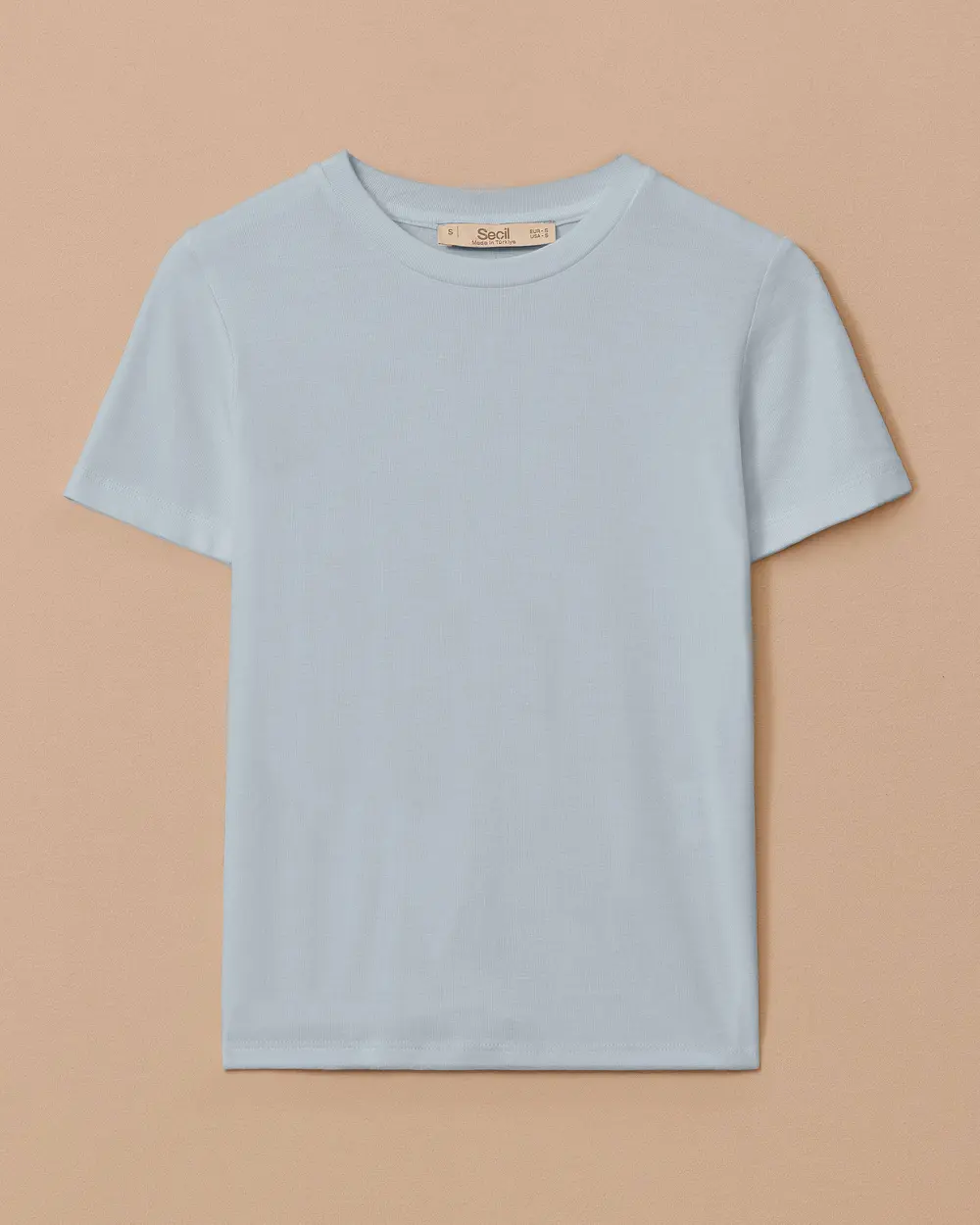 Round Neck Short Sleeve Basic T-Shirt