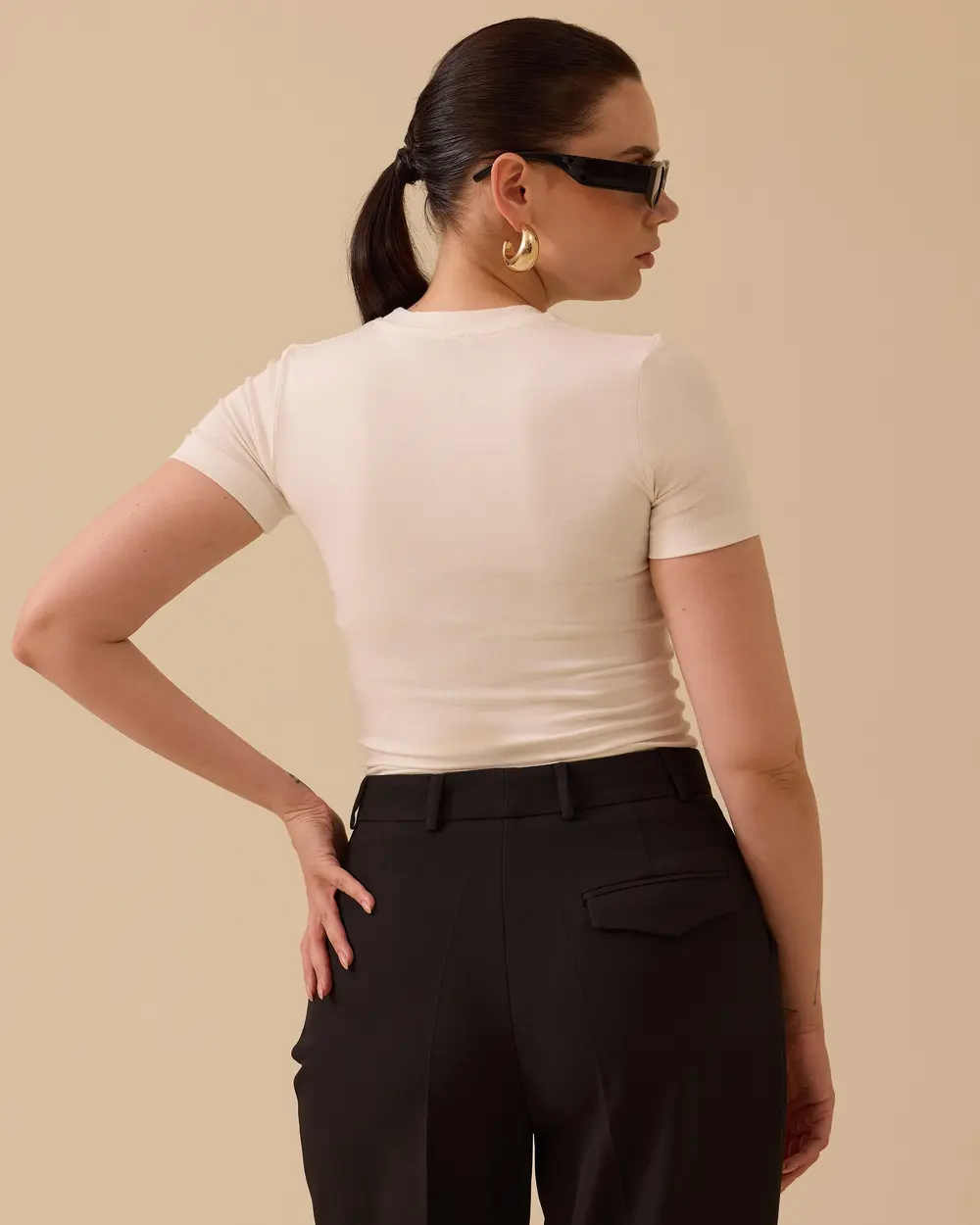 Yuvarlak Yaka Kısa Kollu Basic Tişört