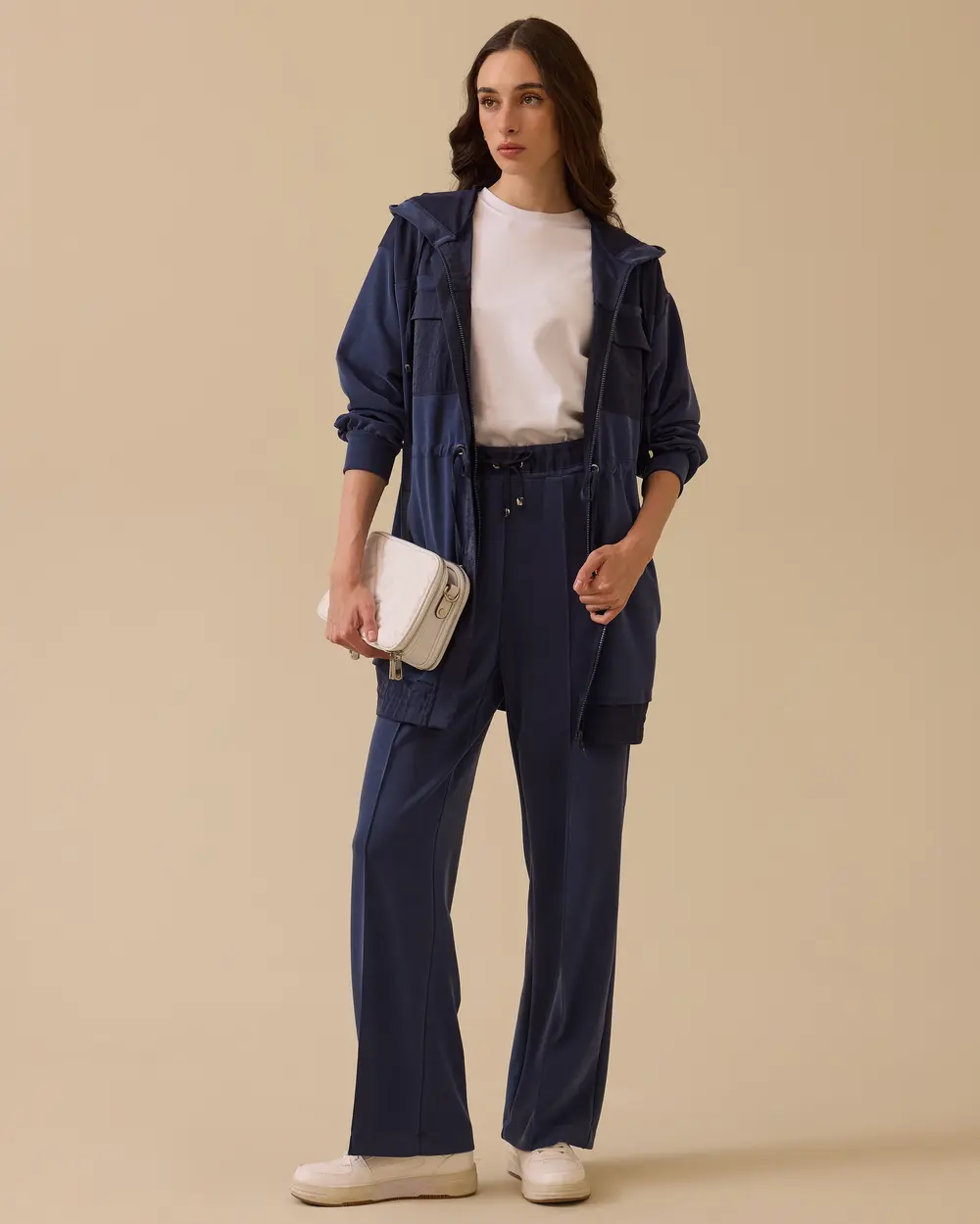 Çift Kumaşlı Kapüşonlu Kap