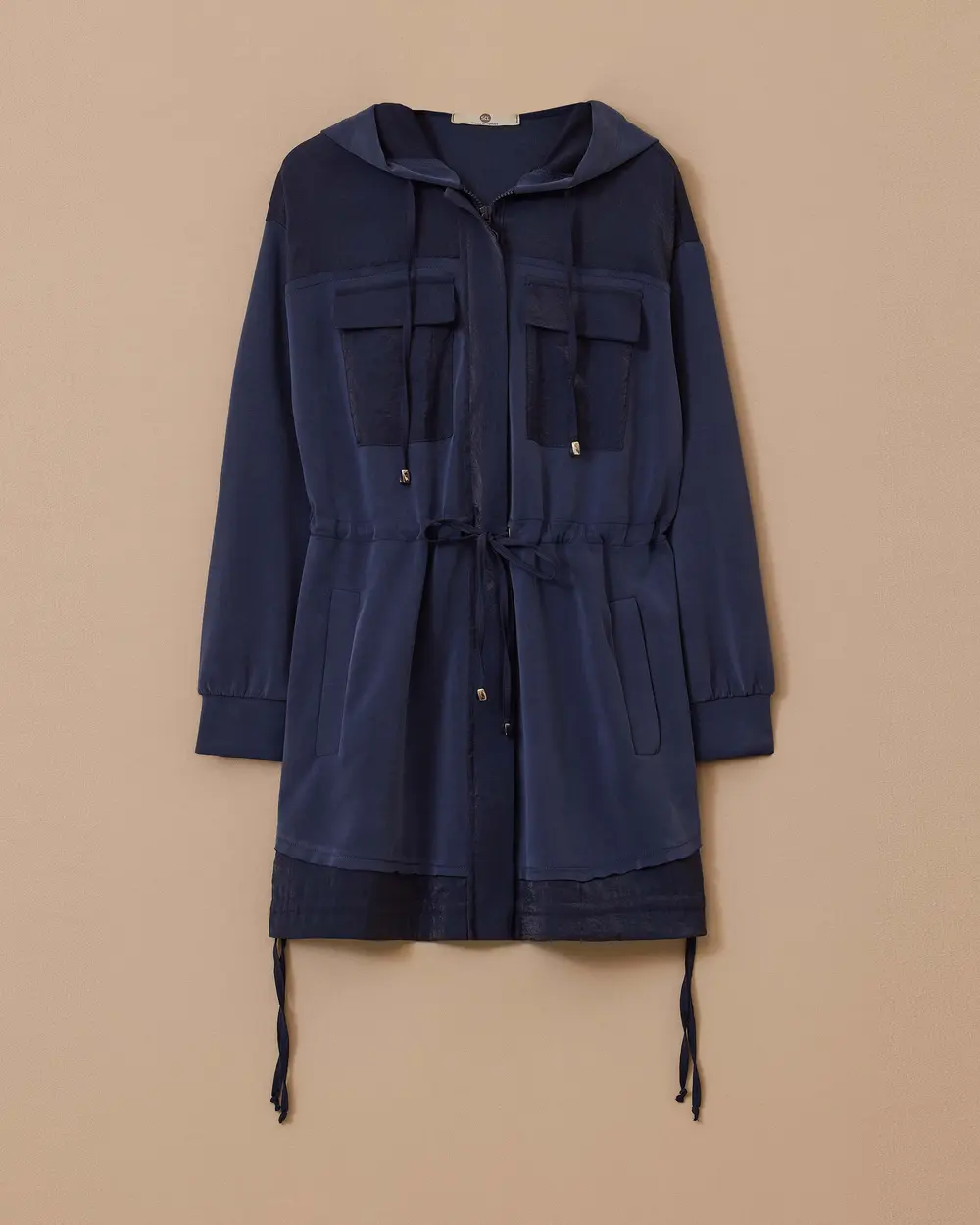 Double Fabric Hooded Cap