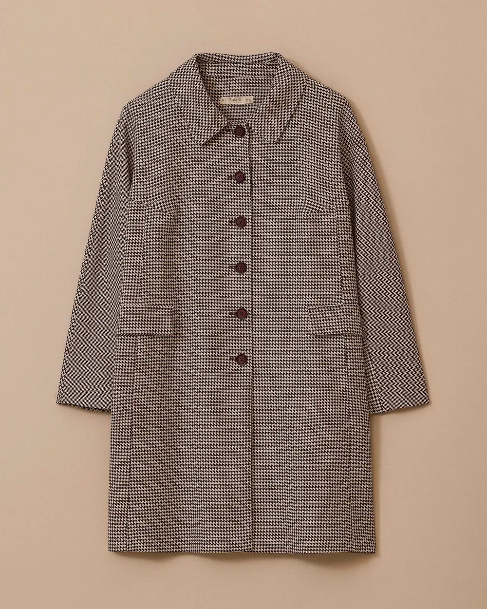 Plus Size Buttoned Plaid Patterned Cap