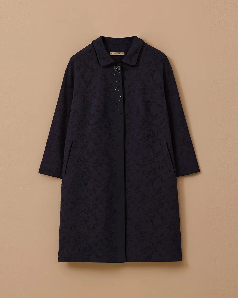 Büyük Beden Desenli Jakar Kap