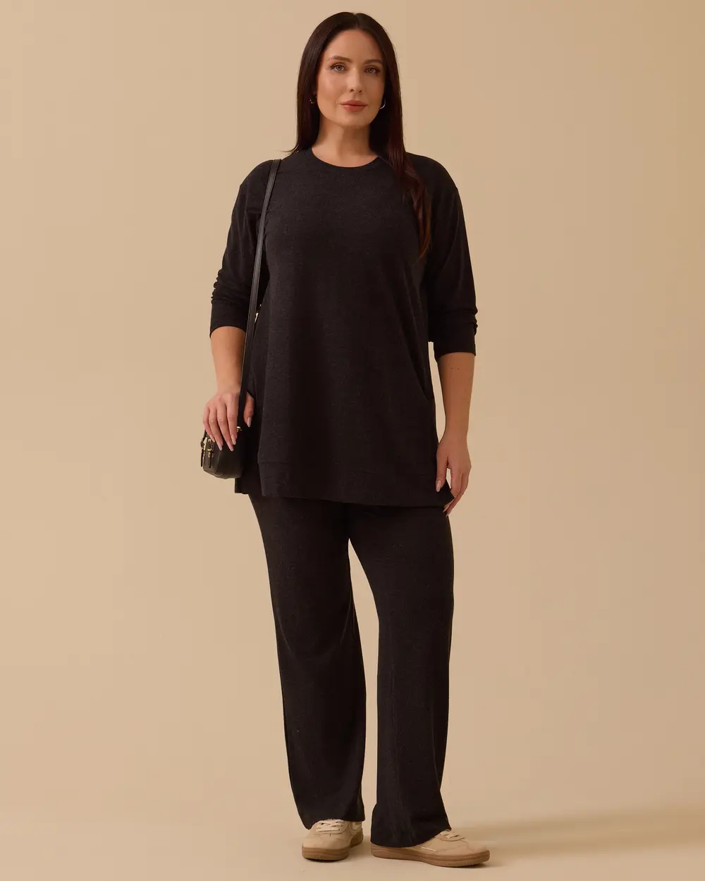 Plus Size Basic Relaxed Fit Suit