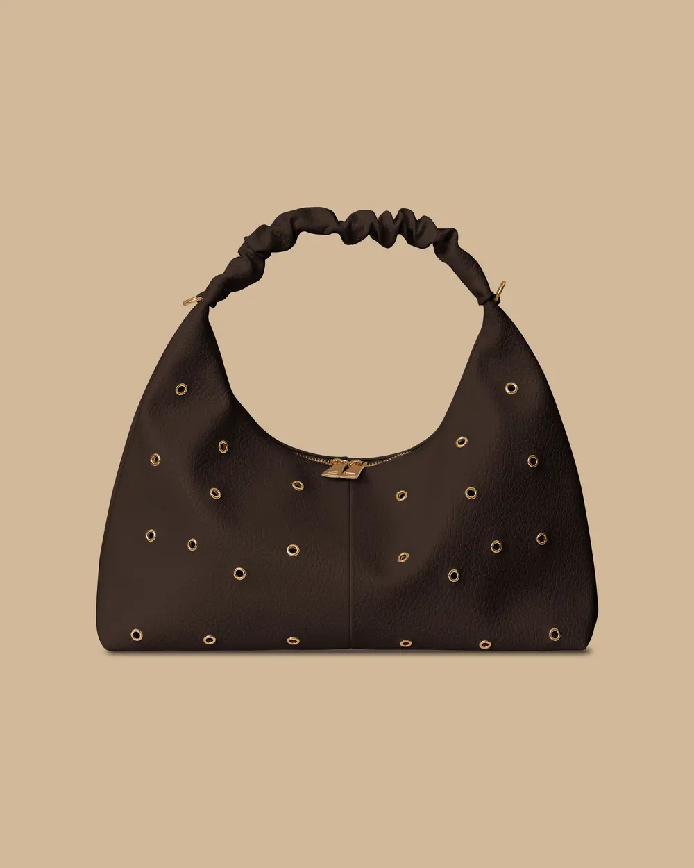Metal Detailed Zipper Bag