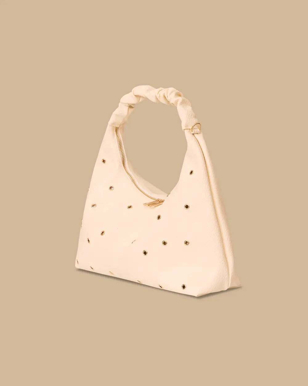 Metal Detailed Zipper Bag