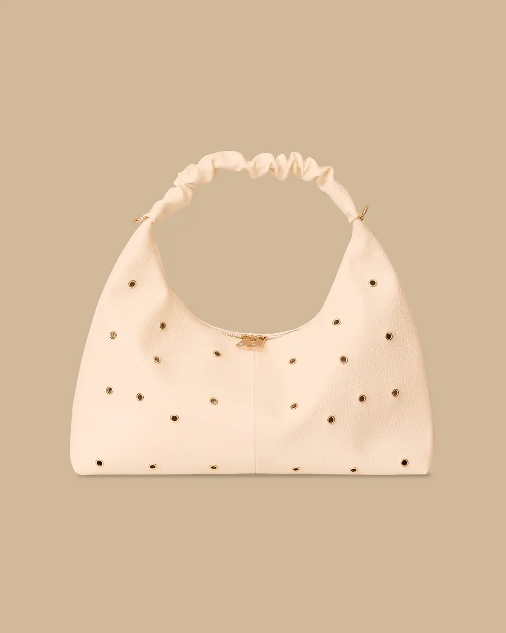 Metal Detailed Zipper Bag