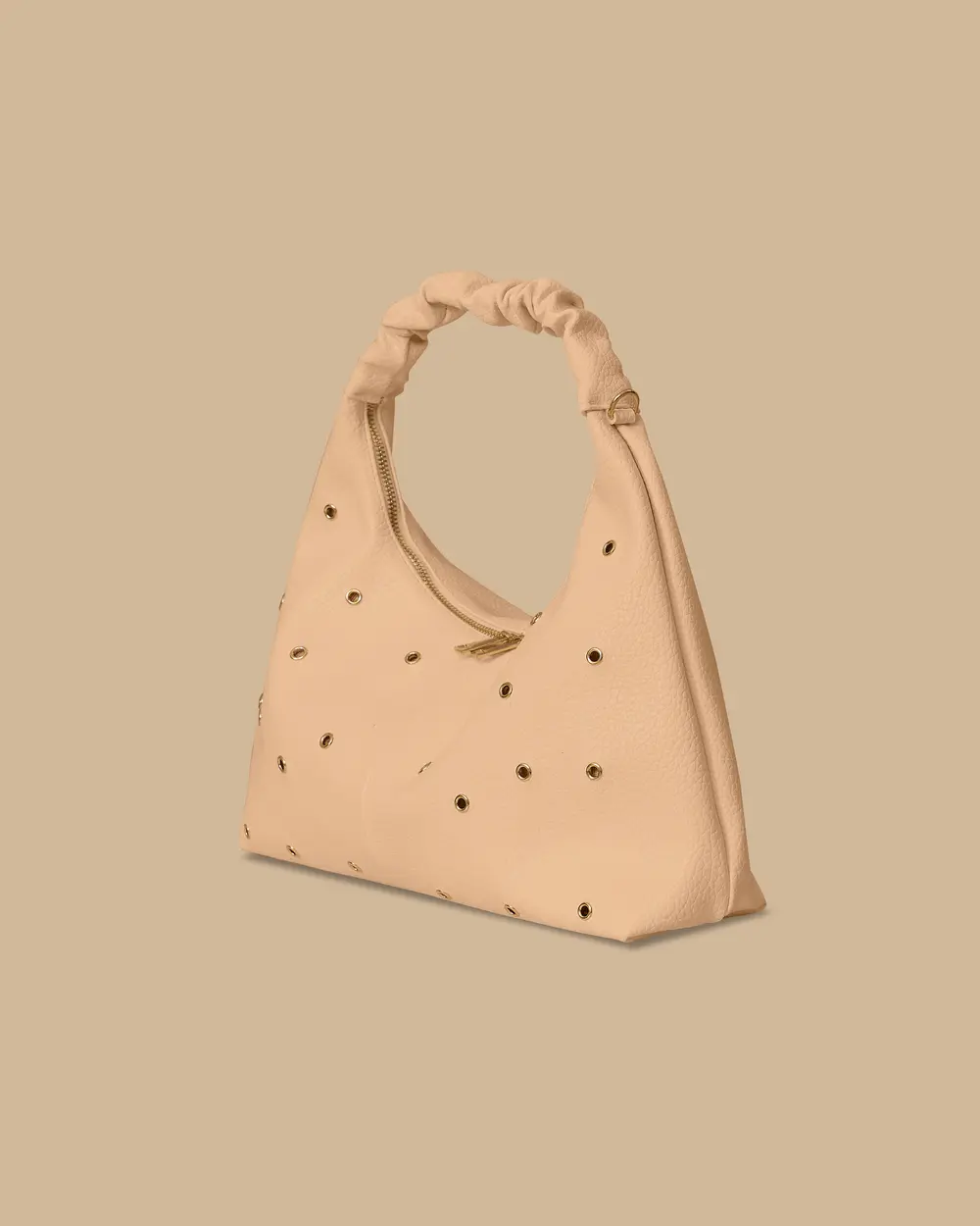 Metal Detailed Zipper Bag
