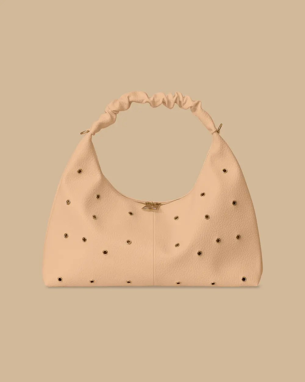Metal Detailed Zipper Bag