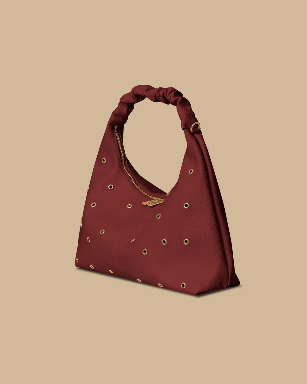 Metal Detailed Zipper Bag