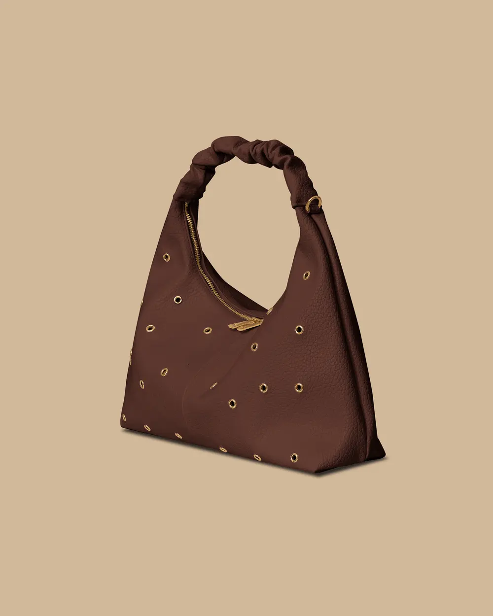 Metal Detailed Zipper Bag