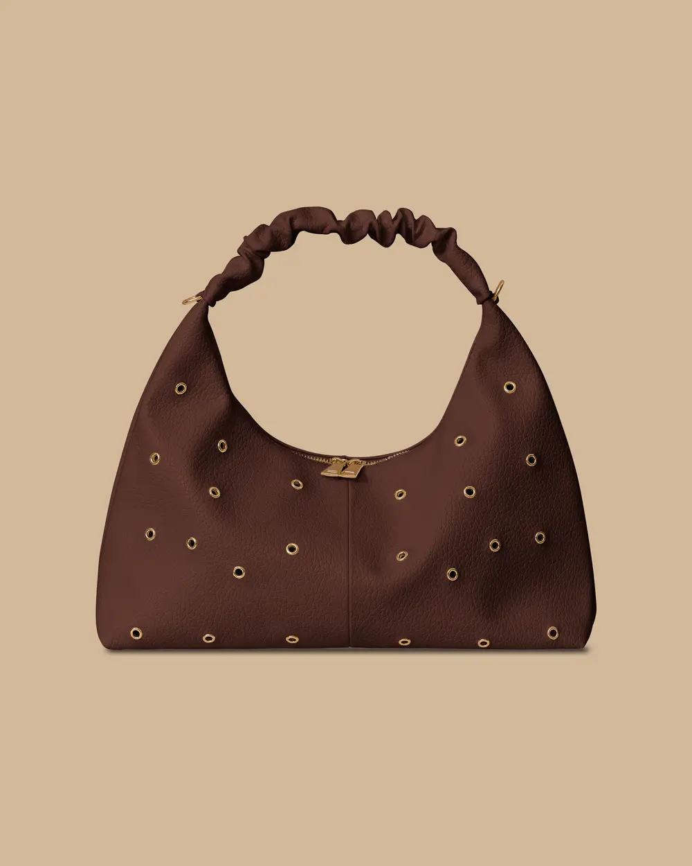 Metal Detailed Zipper Bag