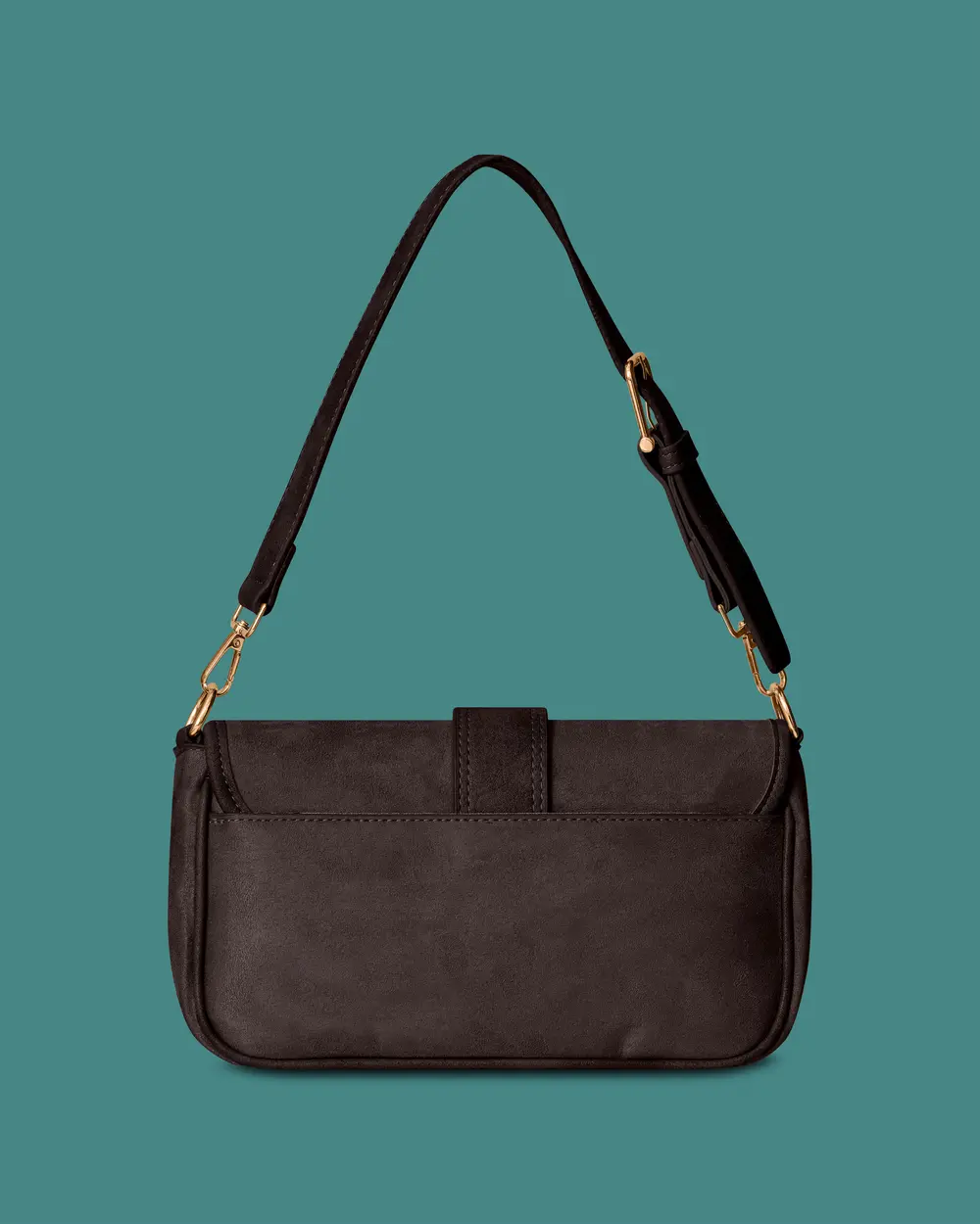 Shoulder Bag with Buckle Detail