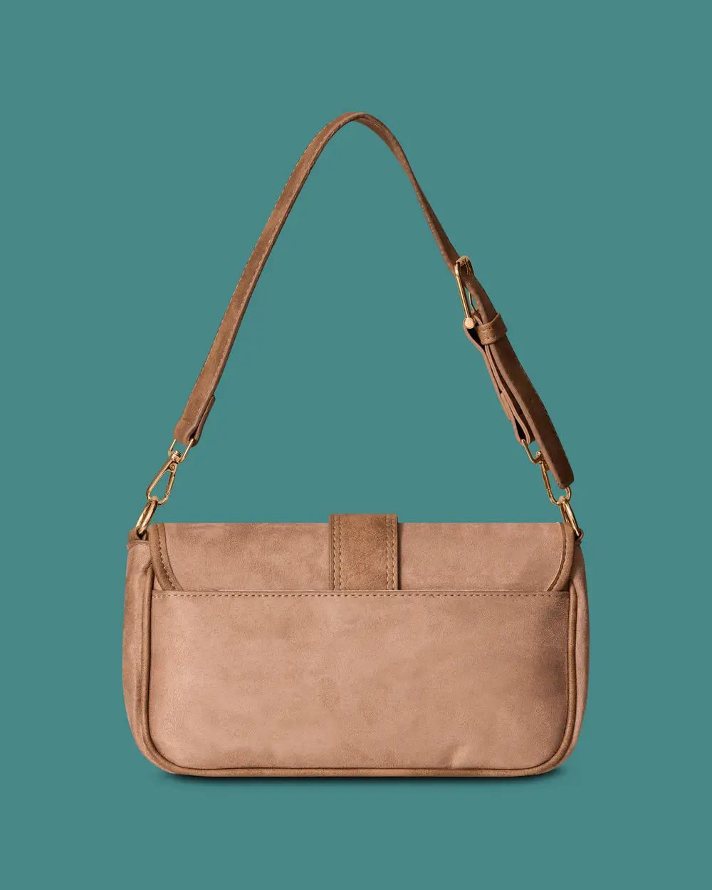 Shoulder Bag with Buckle Detail
