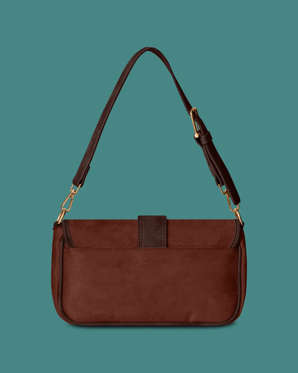 Shoulder Bag with Buckle Detail