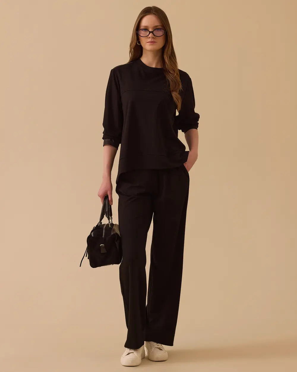 Bağcıklı Düz Kesim Eşofman Altı