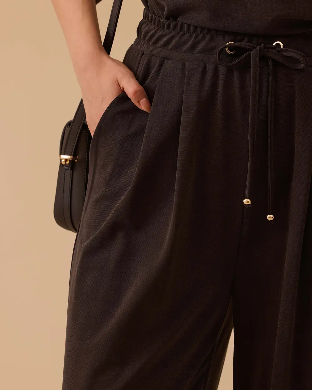 Lace-up Pile Detailed Sweatpants