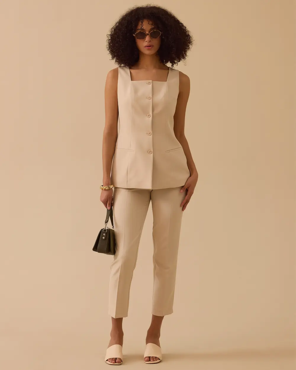 High Waist Ankle Length Pants