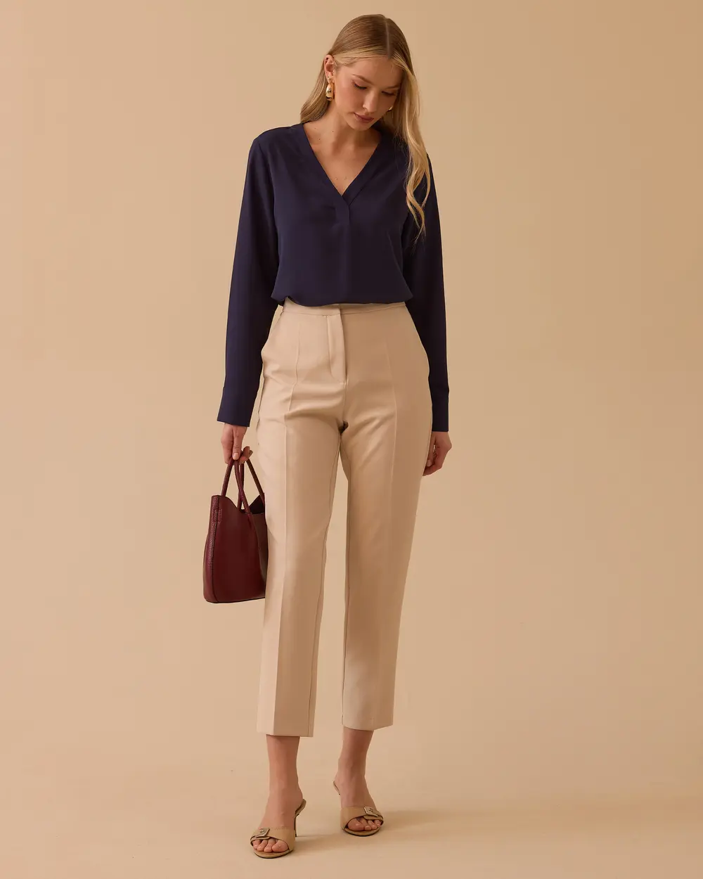 High Waist Ankle Length Pants