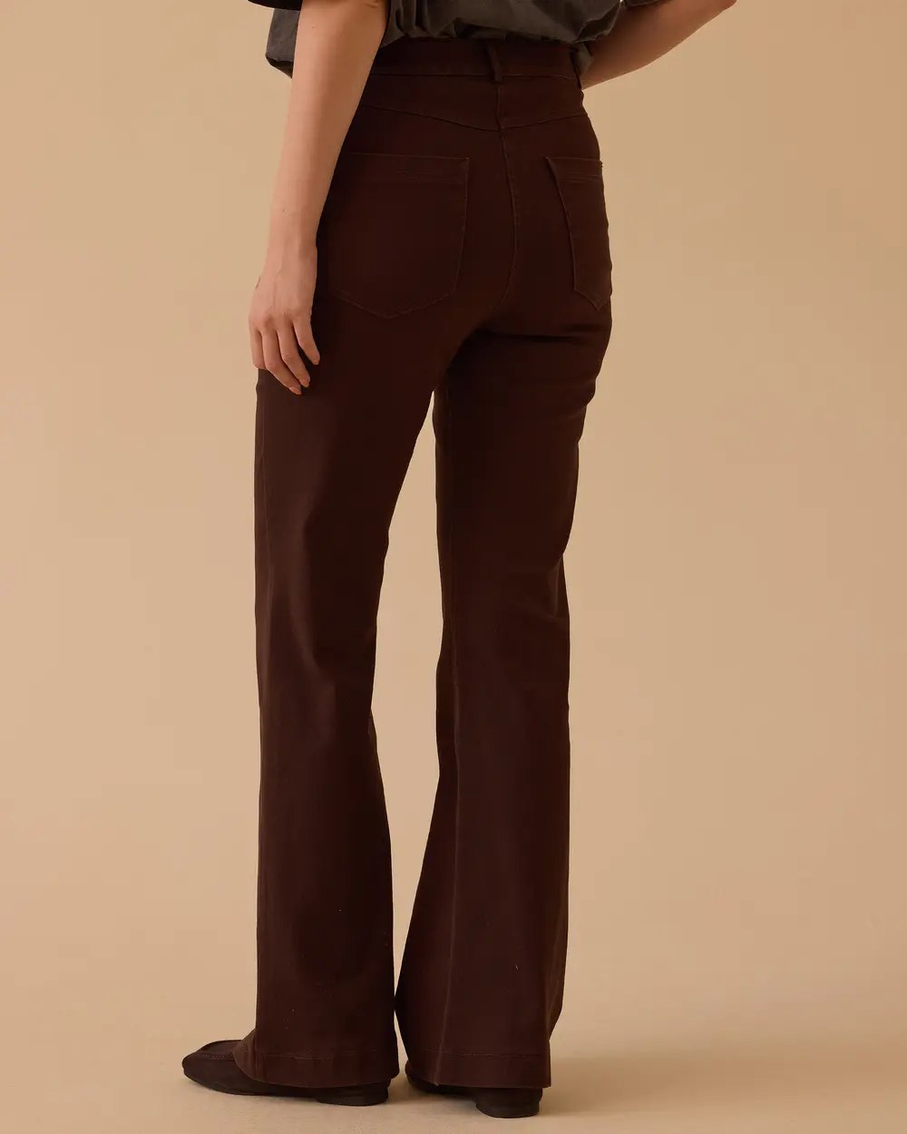Flared Canvas Pants